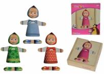 Okładka książki Masza Drewniane Puzzle - Przebieranki