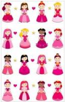 Opakowanie Naklejki 3D Księżniczki MAILDOR