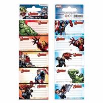 Opakowanie Naklejki na zeszyty Avengers 25 sztuk