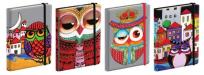 Opakowanie Notatnik Narcissus Owls&City 12x17 zestaw 4 wzory