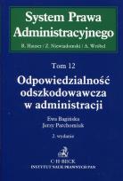 Okładka książki Odpowiedzialność odszkodowawcza w administracji Tom 12