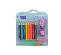 Opakowanie Peppa kredki plus temperówka