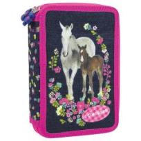 Opakowanie Piórnik z wyposażeniem 2-kom. Konie 11 DERFORM