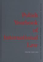 Opakowanie Polish yearbook of international law XXXV 2015