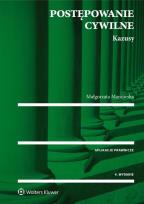 Okładka książki Postępowanie cywilne Kazusy