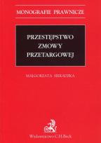 Okładka książki Przestępstwo zmowy przetargowej