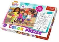 Opakowanie Puzzle Color Dora i przyjaciele TREFL