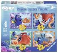 Opakowanie Puzzle Gdzie jest Dory 4w1