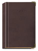 Opakowanie Terminarz 2017 B6 LUX złocony - czekoladowy