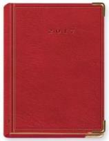 Opakowanie Terminarz 2017 B7 LUX złocony - czerwony