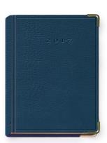 Opakowanie Terminarz 2017 B7 LUX złocony - granatowy