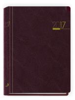 Opakowanie Terminarz 2017 B7 Madrid - bordowy