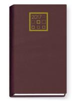 Opakowanie Terminarz 2017 Standard tygodniowy - bordowy