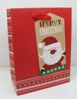 Opakowanie Torebka świąteczna płaska duża Święty Mikołaj