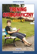 Okładka książki Trening ortograficzny Klasa 6