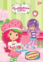 Okładka książki Truskawkowe Ciastko. Kolorowanka z naklejkami.