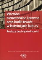Okładka książki Wartości niematerialne i prawne oraz środki trwałe w instytu