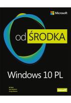 Okładka książki Windows 10 PL Od środka