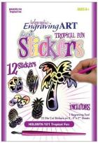 Opakowanie Wydrapywanka naklejki Tropikalna zabawa