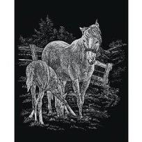 Opakowanie Wydrapywanka srebrna Klacz i źrebię