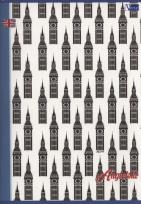 Opakowanie Zeszyt A5 Angielski w kratkę 80 kartek 10 sztuk