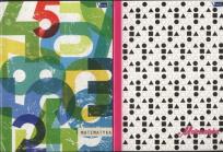 Opakowanie Zeszyt A5 Matematyka w kratkę 80 kartek 10 sztuk mix