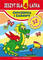 Okładka książki Zeszyt dla 4-latka. Ćwiczenia i zabawy w. 2016