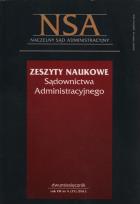 Opakowanie Zeszyty Naukowe Sądownictwa Administracyjnego 4/2011
