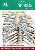 Okładka książki Anatomia Sobotta Flashcards Kości stawy i więzadła