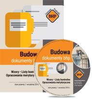 Okładka książki Budowa - dokumenty bhp