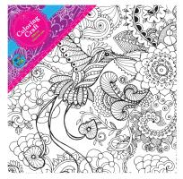 Okładka książki Coloring Craft Obraz Koliber 30x30+ farby 5 kolorów pędzel paleta