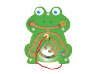 Opakowanie Drewniana zabawka magnetyczna Żaba