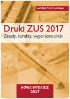 Opakowanie Druki ZUS 2017 Zasady korekty wypełnione druki Vademecum płatnika