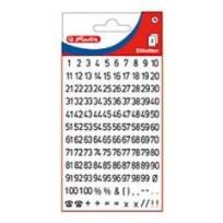Opakowanie Etykiety Cyferki czarne