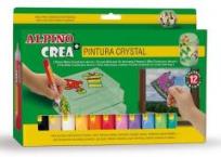 Opakowanie Farby witrażowe CREA+ 12 kolorów ALPINO