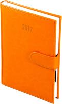 Okładka książki Kalendarz A5 dzienny na magnes Pomarańczowy