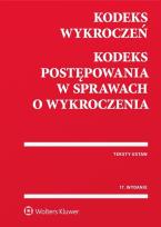 Okładka książki Kodeks wykroczeń Kodeks postępowania w sprawach o wykroczenia