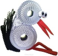 Opakowanie Kukuru. Papierowy bocian