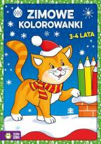Okładka książki Malowanki Zimowe kolorowanki 3-4 lata