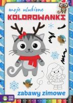 Okładka książki Moje ulubione kolorowanki Zimowe zabawy