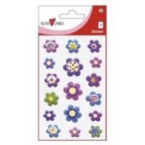 Opakowanie Naklejki B ozdobne 3D Kwiatki