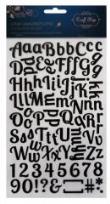 Opakowanie Naklejki Litery i cyfry czarne CRAFT SHOP