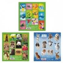Opakowanie Naklejki Sticker BOO kwadrat Animal Planet 25szt