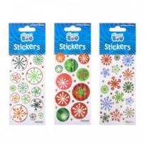 Opakowanie Naklejki Sticker BOO silver śnieżynki