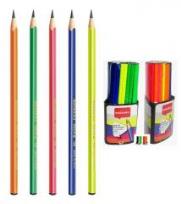 Opakowanie Ołówki neon trójkątne HB dsp (72szt) NATARAJ