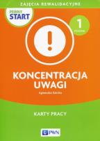 Okładka książki Pewny start Koncentracja uwagi Poziom 1 Karty pracy