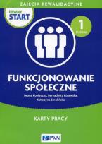 Okładka książki Pewny start Zajęcia rewalidacyjne Funkcjonowanie społeczne Karty pracy Poziom 1