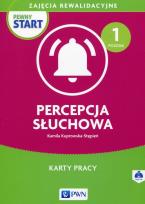 Okładka książki Pewny start Zajęcia rewalidacyjne Percepcja słuchowa Karty pracy Poziom 1 + CD