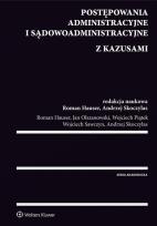 Okładka książki Postępowania administracyjne i sądowoadministracyjne z kazusami