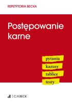 Okładka książki Postępowanie karne
